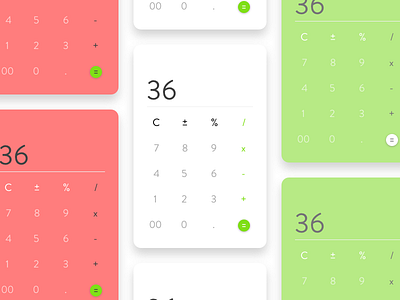 DailyUI #004 - Calculator 004 4 calculator dailyui design minimal minimalistic ui