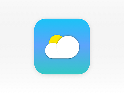 DailyUI #005 - Weather App Icon 005 5 app dailyui design icon ui weather