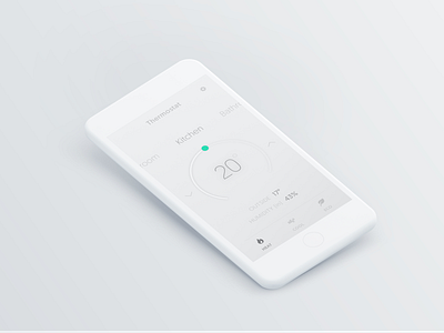 DailyUI #007 - Thermostat Settings