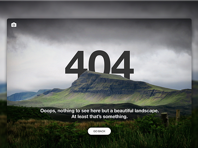 DailyUI #008 - 404 Page