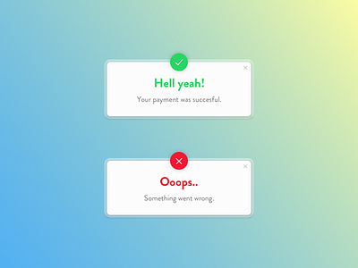 DailyUI #011 - Flash Message 011 11 dailyui design error flash message success ui