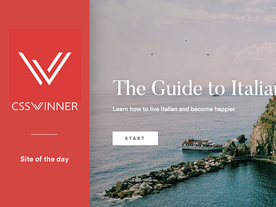 Site Of The Day Award - The Guide to Italian Living