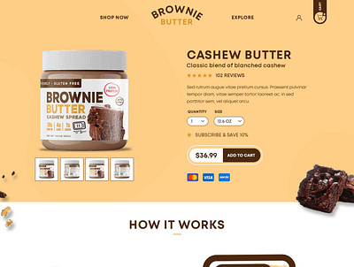 Brownie Butter design illustration ui ux