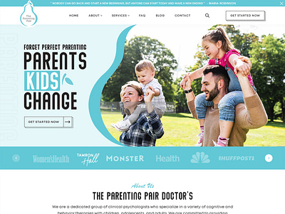 The Parenting Pair design typography ui