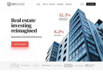 SAINT Investment design typography ui