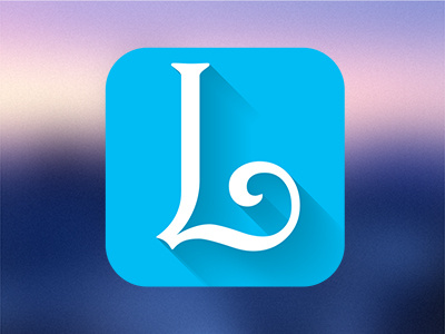 Hack Day Icon long shadow blur icon ios7