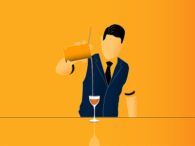 Bartender alcohol artforhospitality bar bartender beverage cocktail cocktail art cocktailart design illustration