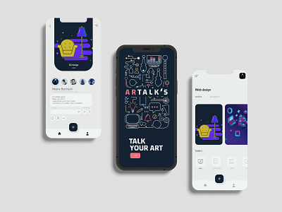 ARTALK'S app design graphic design illustration logo typography ui ux