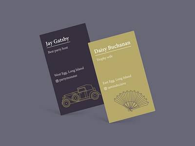 'The Great Gatsby' Business cards