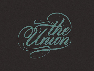The Union shirt typography