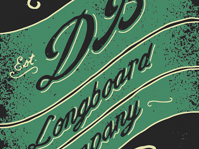DB Longboards longboard skateboard typography vector