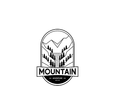 Minimalis Logo Mountain Adventure branding design graphic design illustration logo typography vector