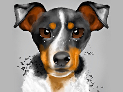 Dog Watercolor Portrait