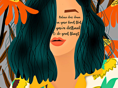 You’re destined to do great! art believe business canvas contactme creative design digital feminism girlpower illustraion inspirational love peace photoshop positive procreate staystrong studiodtalk wall