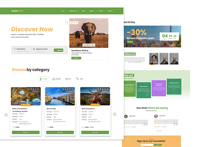 Design for Tour Company design ui web design