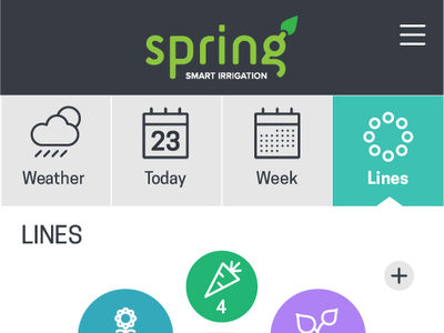 Spring Ui Screens app interaction ui ux web