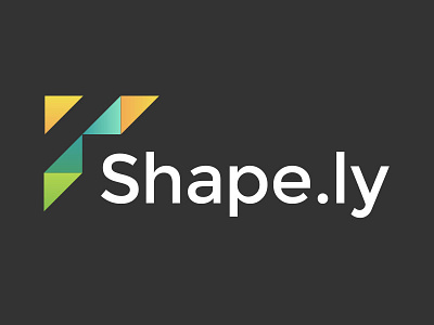 Shape.ly Logo branding geometric logo triangle