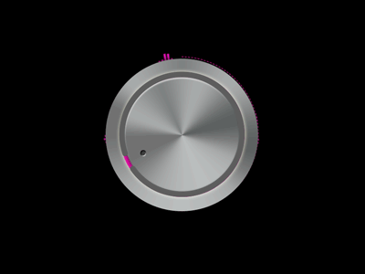 Volume Knob after effecs audio dial gif interface knob metal spectrum ui volume waves wheel