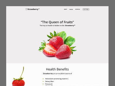 Strawberry landing page