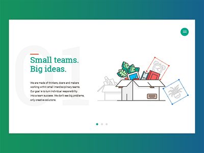 Small teams, Big Ideas.