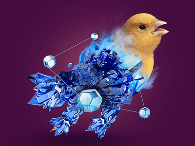 Canarybreak canary clear crystal
