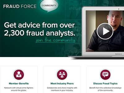 Fraud Force Community Landing Page