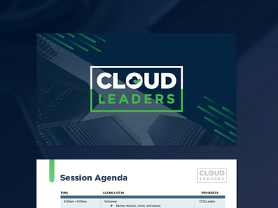 Cloud Leaders Presentation Template