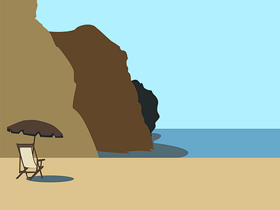 Minimalist Beach Rendering