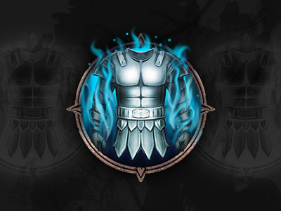 Tst Armor design draw game icon illustration