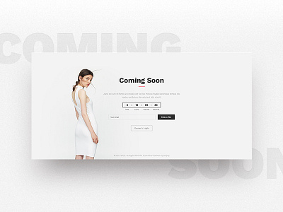 M-Template Coming Soon design nikoband popup quick view template themeforest ui ux web