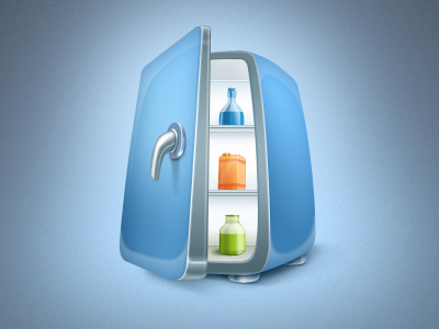 Dribbble design fridge icon icons illustration