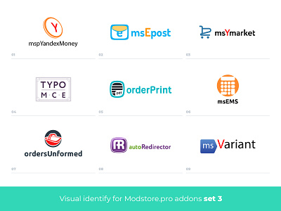 Visual identify for addons branding design identity logo site typography vector web web design