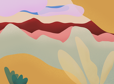 Sandia Mountain Illustration branding colorful flat illustration new mexico rainbow southwest sunset