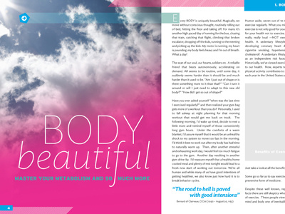 Body Beautiful editorial exercise health