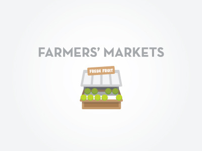 Farmers' Markets icon illustration