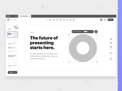 Pitch - From Wireframe to HiFi animation app deck motion pitch pitch deck ui ux wireframes