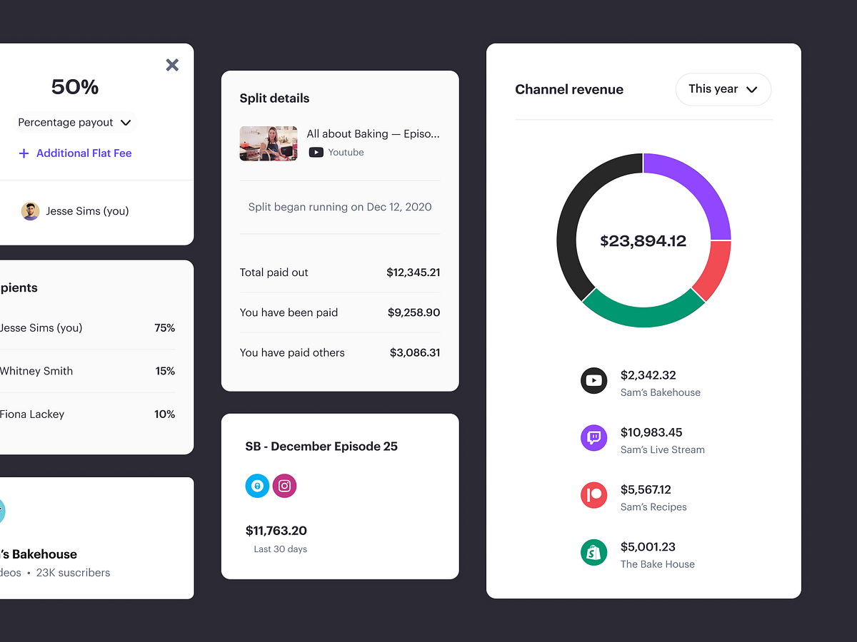 Stir: UI bits by Samuel Medvedowsky for MetaLab on Dribbble