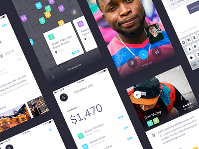 Concept - Few more screens from a job app