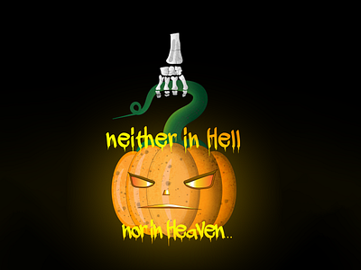 Jack's lantern - Halloween illustration dijital art halloween illustration jack o lantern pumpkin pumpkin design skeleton spooky