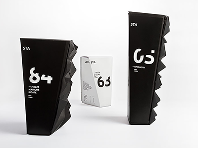LA PASTA black blackandwhite brand design graphicdesign minimal pack packaging packagingdesign pasta white