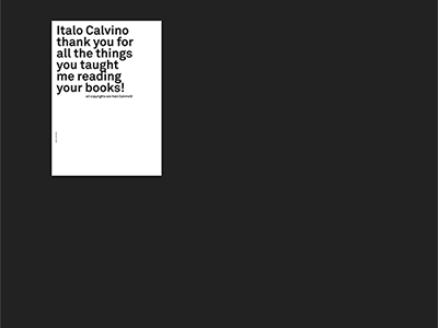 Italo Calvino / posters black blackandwhite design graphicdesign manifesto minimal paper poster posters white work