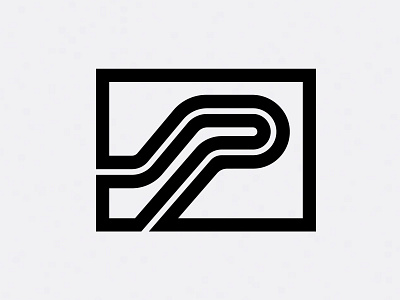 Shift Point Racing Simulators branding icon logo mark minimal race car racecar racetrack racing racing logo vector