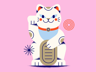 GoDaddy AAPI Graphic Pack: Lucky Cat