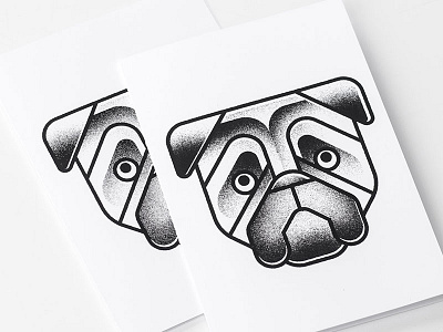 Pug Life Screenprinted Greeting Cards