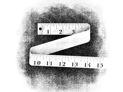 Tape Measure grain grit gritty measure monochrome object paper rough shading tape texture vector
