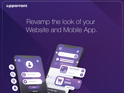 Redesign Your Website & Mobile App with Apparrant. apparranttechnologies design illustration ui uxdesignagency