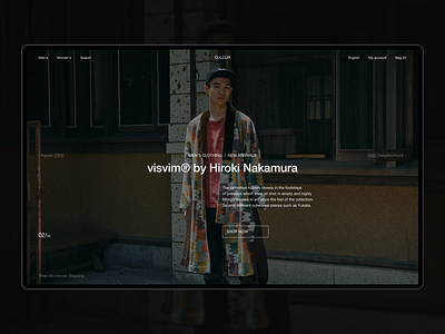 Culture Currency clean design desktop ecommerce japanese minimal typogaphy ui ux web web design website