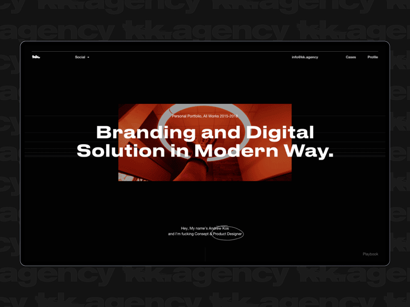 kk.agency animation black brand brutalism clean design desktop helvetica logo minimal portfolio typography ui ux ux design web website