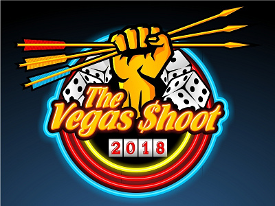 The Vegas Shoot 2018 Concept archery brand brand identity branding graphic design las vegas logo nfaa sports sports logo vegas