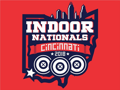 Indoor Nationals 2018 Concept apparel archery arrow design indoor logo nationals ohio sports target